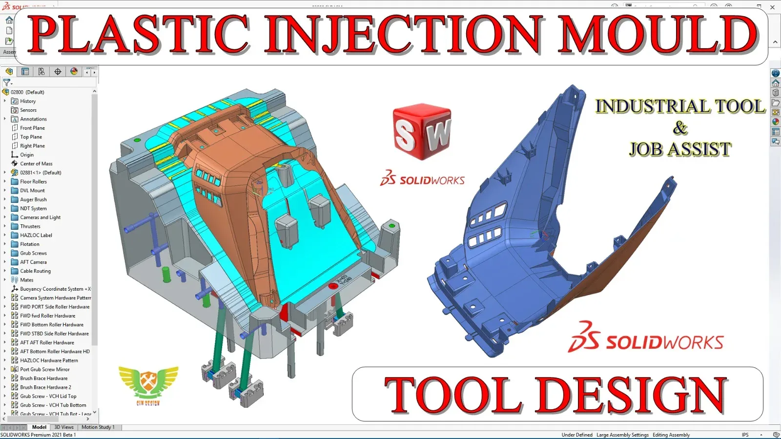 Plastic Mould design (SOLIDWORKS)